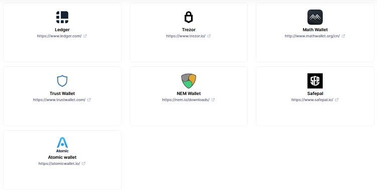 Ví lưu trữ token NEM coin XEM