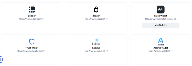 Ví, wallet lưu trữ token DCR coin
