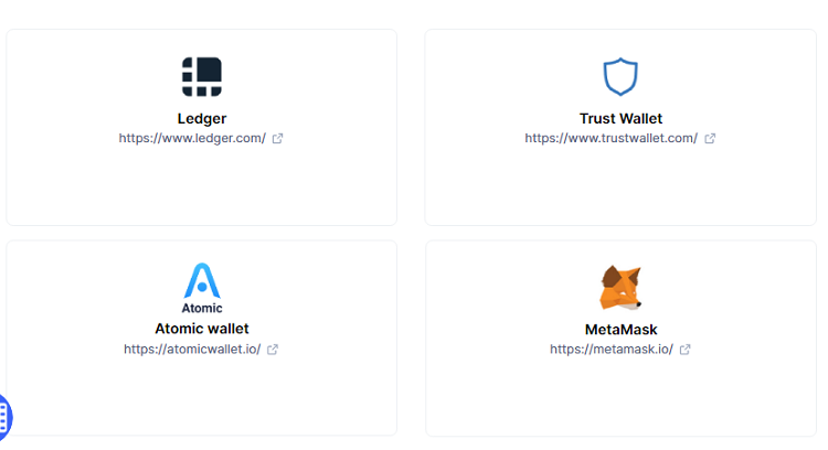 Ví lưu trữ token CEL coin