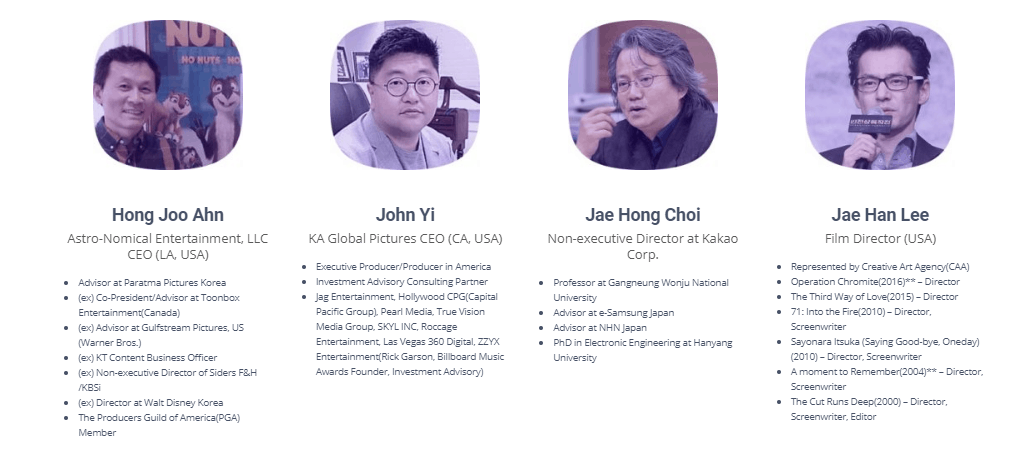 Đội ngũ sáng lập của MovieBloc - MBL coin