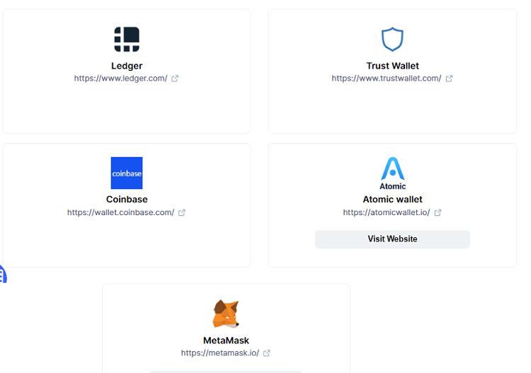 Ví/wallet lưu trữ token BNT