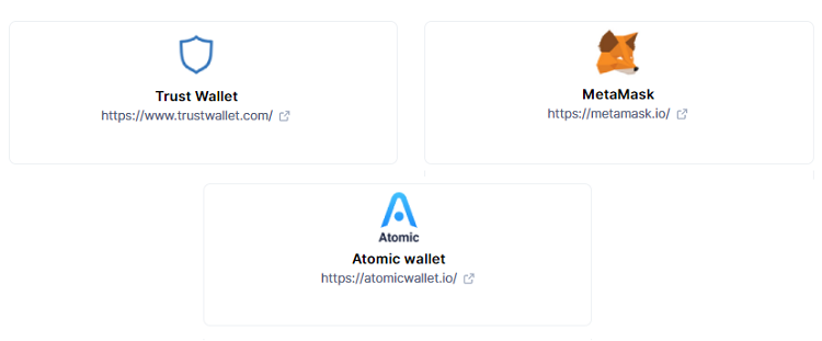 Ví/wallet lưu trữ token TEL coin