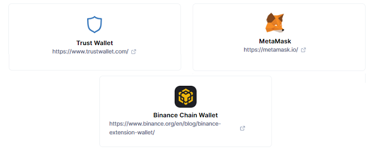 Ví, wallet lưu trữ token FLUX coin