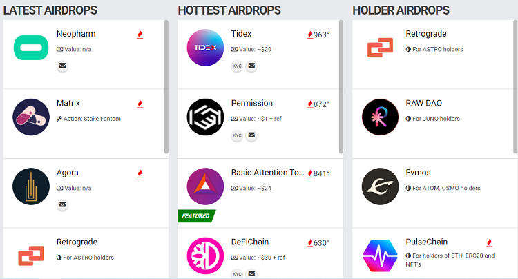 Airdrop token, coin là gì, cách kiếm Airdrop coin miễn phí