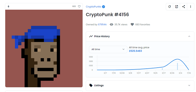 TOP 10 NFT đắt nhất thế giới từng được bán. Cryptopunk 4156