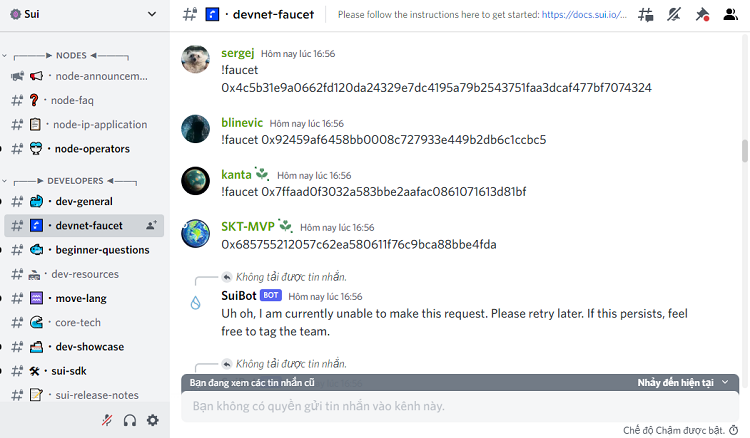 Hướng dẫn cách tham gia Airdrop Sui Blockchain