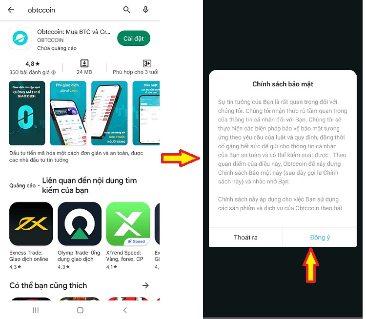 Hướng dẫn cách đăng ký tài khoản sàn Obtccoin chi tiết